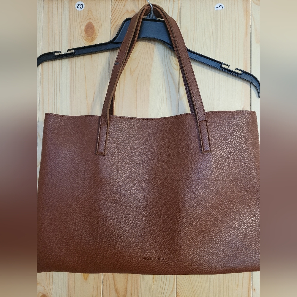 Vince Camuto Luck Tote Brown and Black (small blemish on strap in pic)